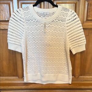 Madewell Cream Knit Top